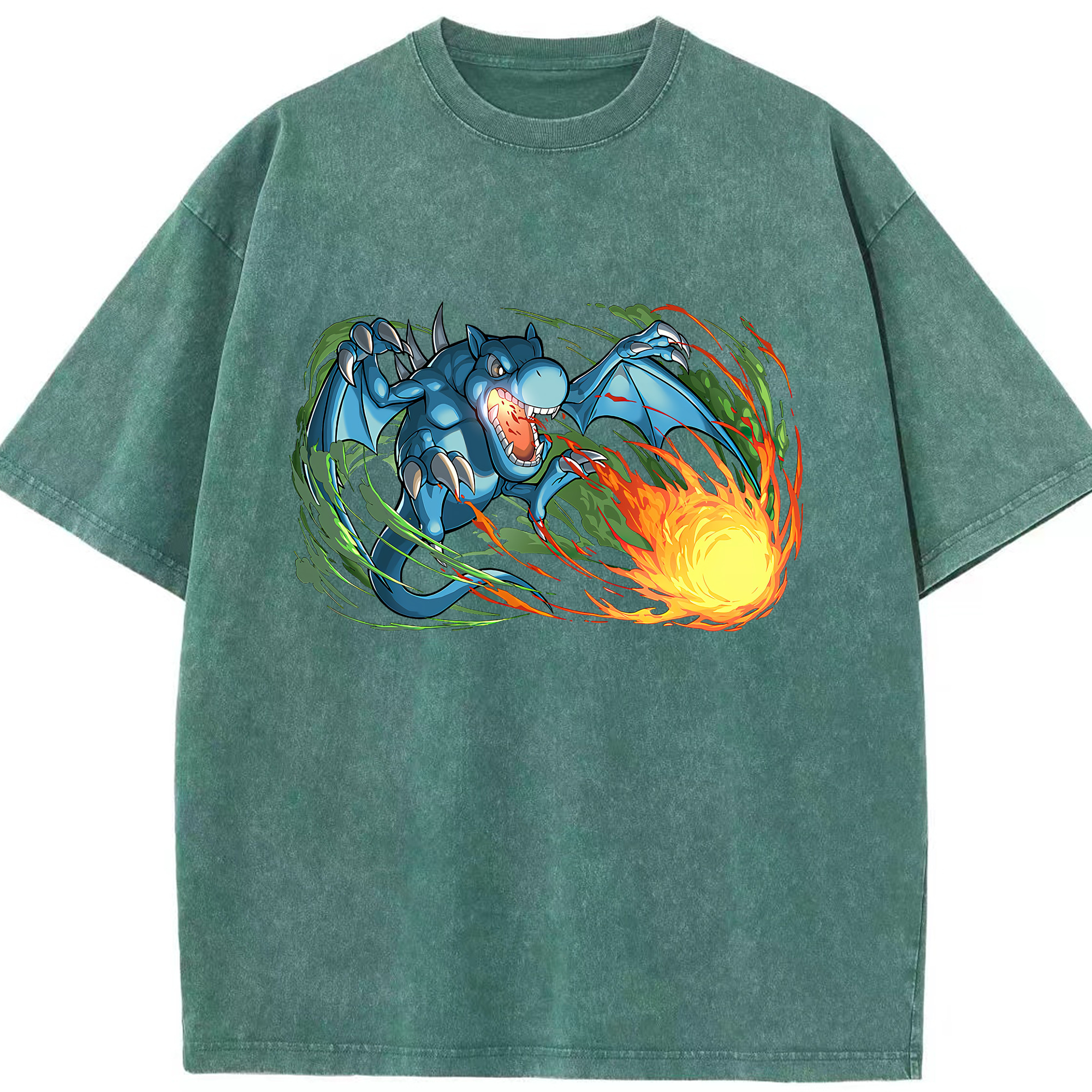 （画像用） 遊☆戯☆王 Yu-Gi-Oh! 綿100% ヴィンテージ風 半袖Tシャツ（フロントプリント）